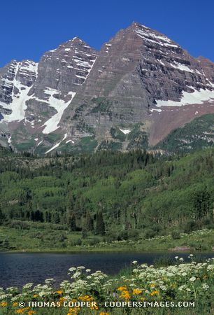 Maroon Bells (summer), Aspen, Colorado