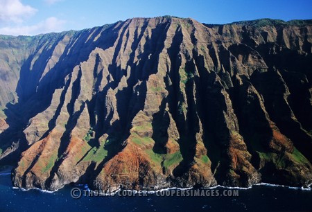 Na Pali Coast (aerial)\nKauai, Hawaii